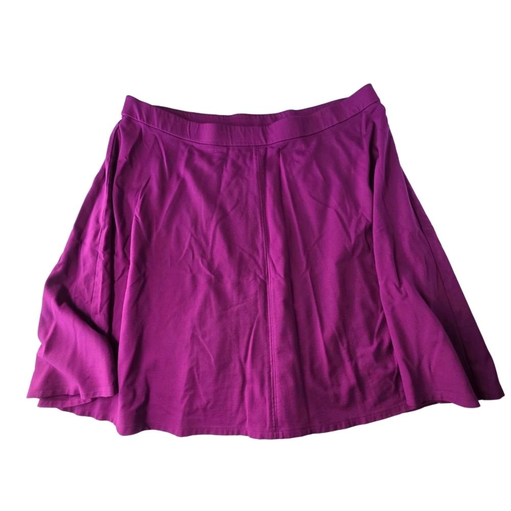 Lane Bryant Skirt Ponte Circle Skirt Fuschia Purple Women’s Size 26/28